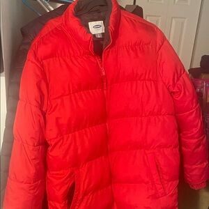 Old Navy Vibrant Red Quilted Jacket